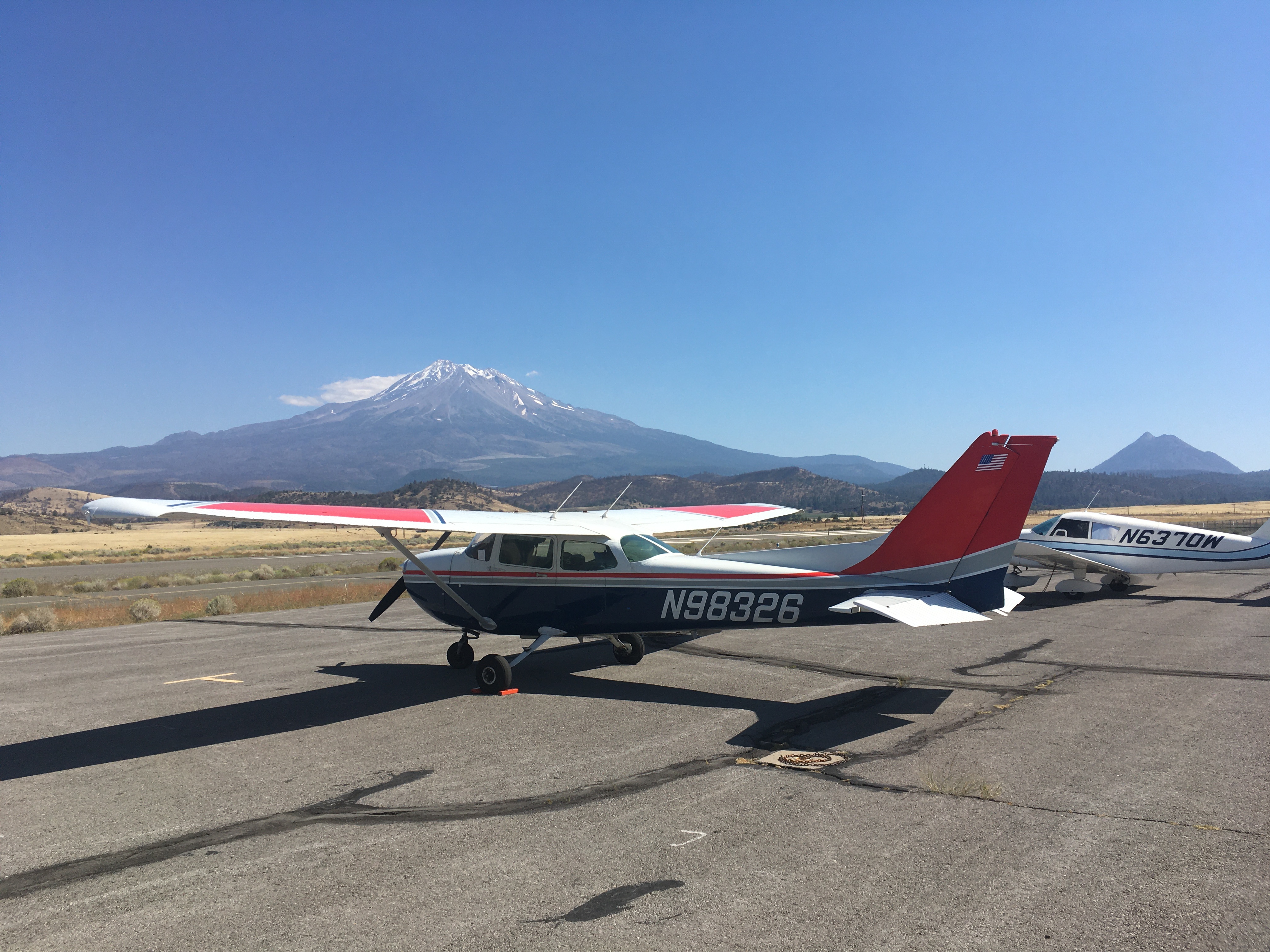 N98326 in the foreground, Mt Shasta in the distance